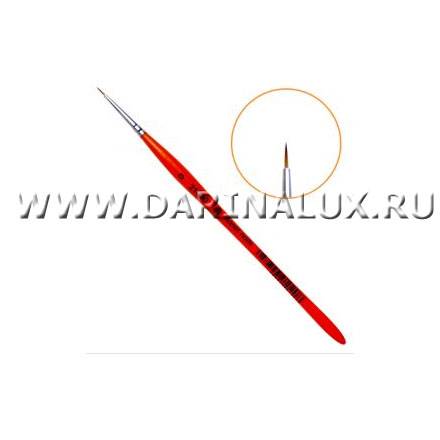 Кисть Planet Nails для дизайна круглая из синтетического волоса №0 фото 10
