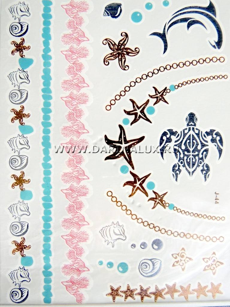 Металлические FLASH ТАТУ J44 фото 12
