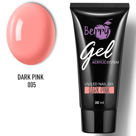 Гель акриловый Jess Nail Berry Gel № 005 Dark Pink (темно-розовый) 30 мл (203309) фото 1