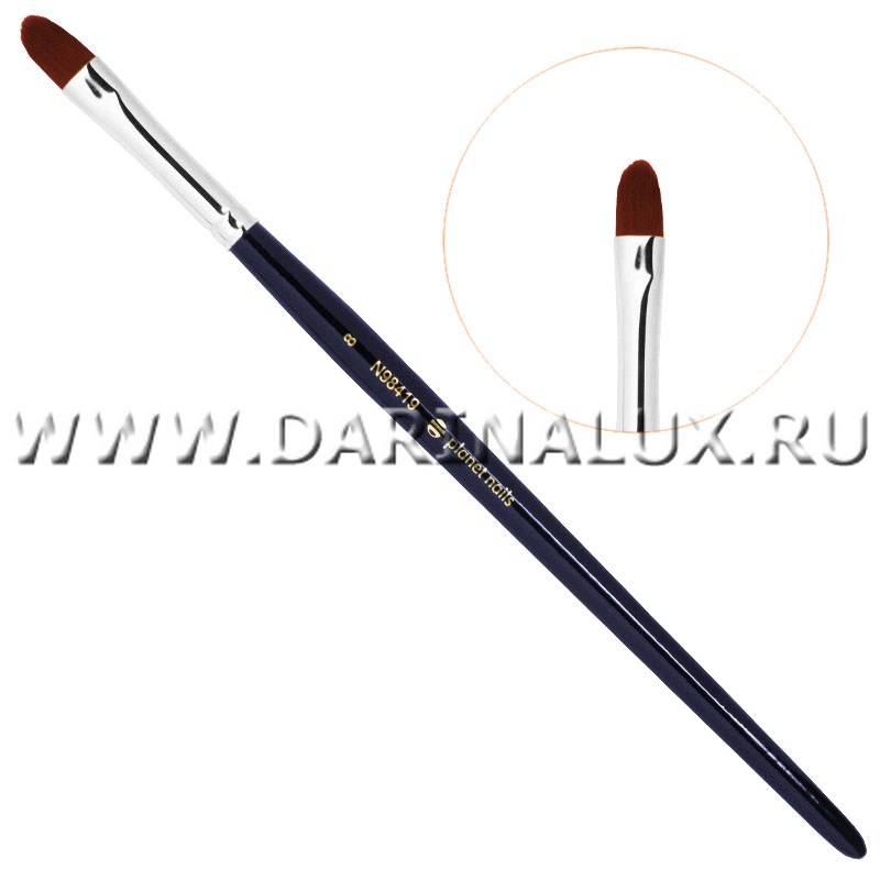 Кисть Planet Nails гелевая овальная № 8 фото 10