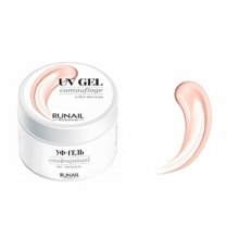 Камуфлирующий УФ-гель  ruNail Professional (цвет: Чайная роза), 15 г (3449) фото 1