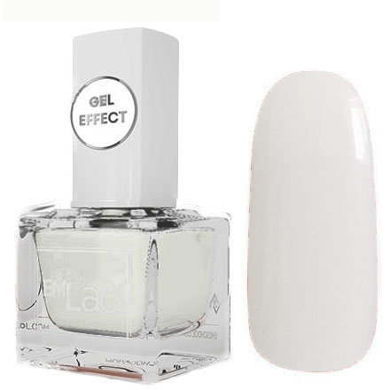 Ультрастойкий лак EMI Gel Effect  Снежно-белый № 001, 9 мл. фото 1