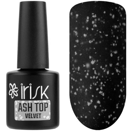 Топ вельветовый декоративный без липкого слоя Velvet Ash Top, 10мл (02 White) Irisk Professional (М529-17-02) фото 10