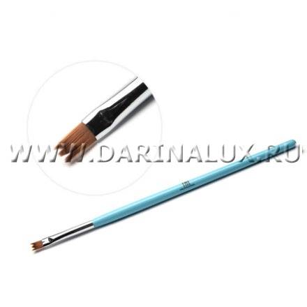 Кисть для дизайна ногтей TNL Professional  фигурная "Кружево" №6 (голубая) (905296) фото 10