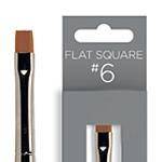 Кисть для моделирования CND Proseries Gel Flat Square Brush №6 фото 10