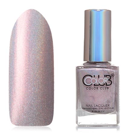 Color Club Лак для ногтей голографический,  № 1096 What’s Your Sign - Розовый фото 2