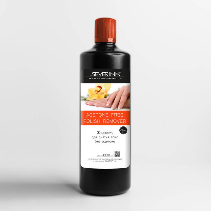 Жидкость для снятия лака без ацетона SEVERINA 1000ml фото 1