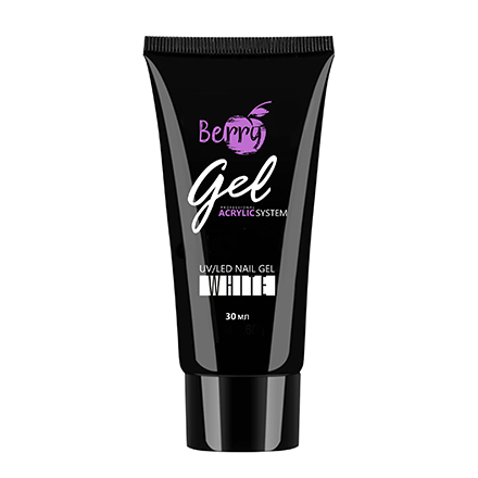Гель акриловый Jess Nail Berry Gel № 025 White 30 мл (105317) фото 1