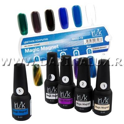Покрытие универсальное Magic Magnet для создания эффекта Кошачий глаз Irisk Professional 5мл (04 Purple)  (М195-01-04) фото 2