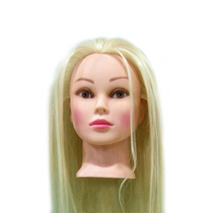Голова учебная JessNail №613 55 см искусственные волосы  (13922) фото 2