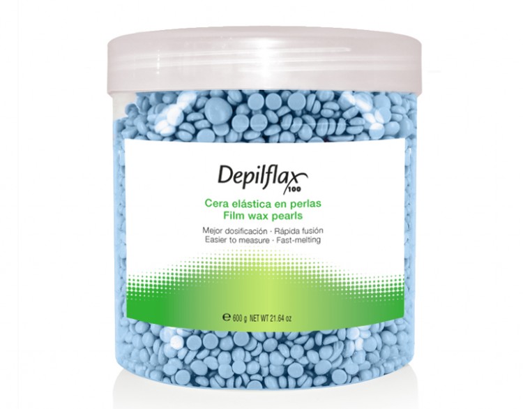 Воск (пленочный) Depilflax Film Wax "PEARLS CARIBBEAN" Карибский,  гранулы, 600 гр. фото 2