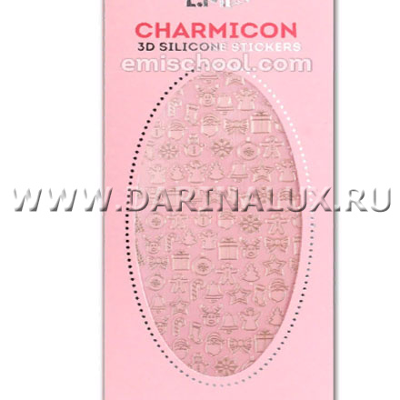 Силиконовые 3D-наклейки EMI Charmicon 3D Silicone Stickers №72 Merry Christmas фото 1