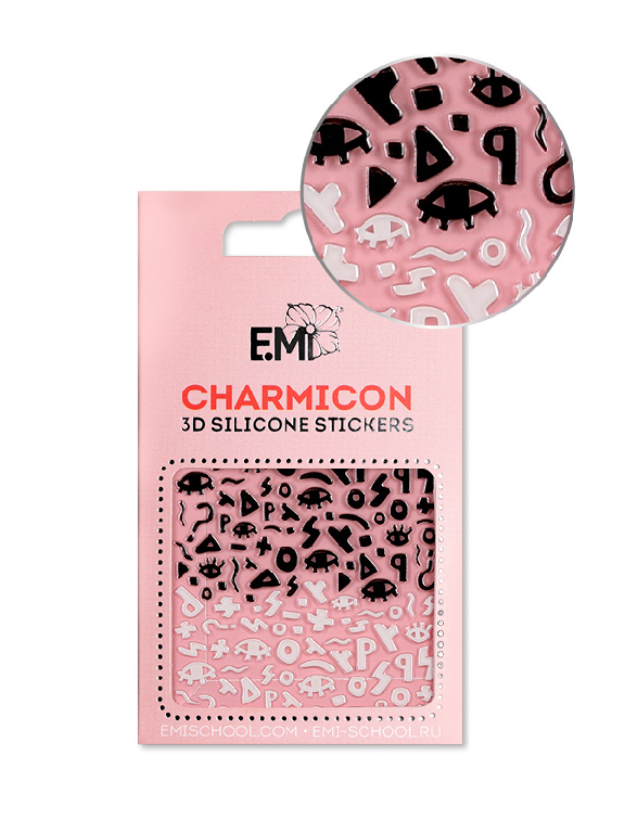 Силиконовые 3D-наклейки EMI Charmicon 3D Silicone Stickers  №119 Тайные символы фото 1