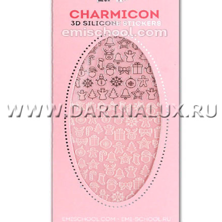 Силиконовые 3D-наклейки EMI Charmicon 3D Silicone Stickers №71 Merry Christmas фото 1