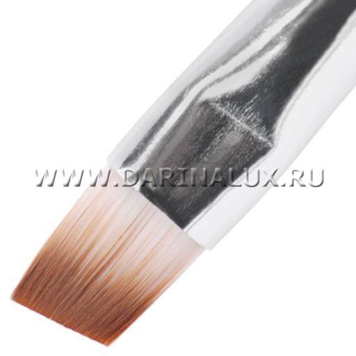 Кисть скошенная для геля искусственный ворс Irisk Professional в тубе No 5 (К210-15) фото 10