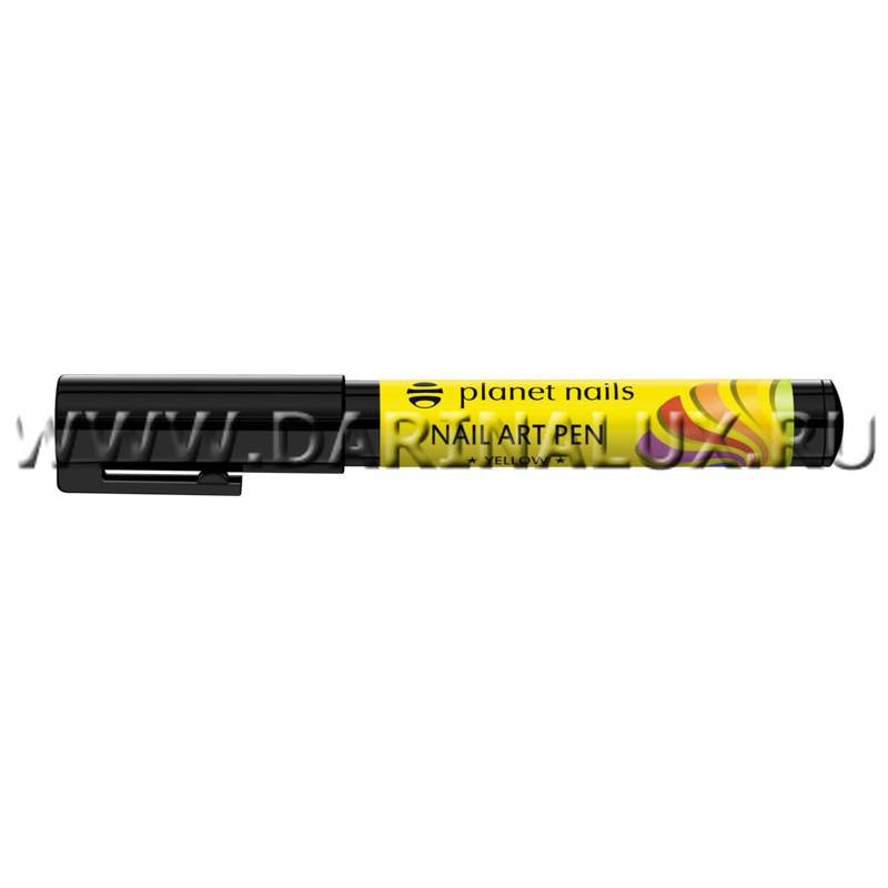 Карандаш для дизайна Nail Art Pen PLANET NAILS, желтый фото 1