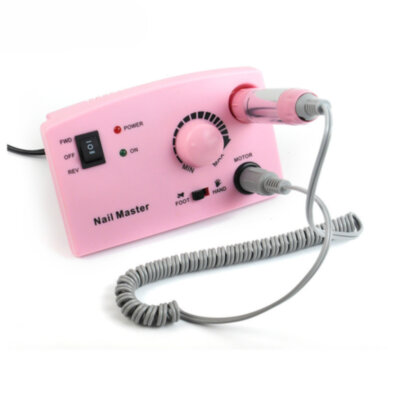 Машинка для маникюра и педикюра Nail Master DM-211 с педалью,розовая, 30000 об фото 2