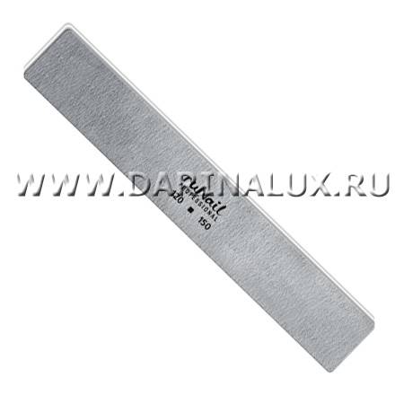 Профессиональная пилка для искусственных ногтей (серая, прямая, 120/150) ruNail Professional фото 10
