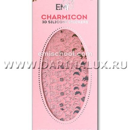 Силиконовые 3D-наклейки EMI Charmicon 3D Silicone Stickers  "Рыбки" №47 золото/серебро фото 1