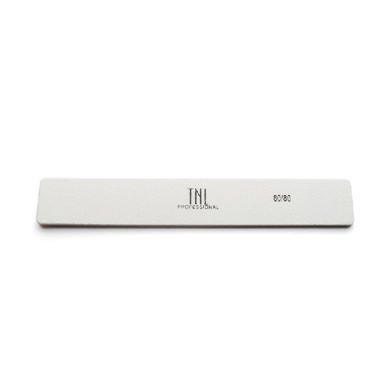 Пилка для ногтей TNL Professional широкая 80/80 белая фото 10