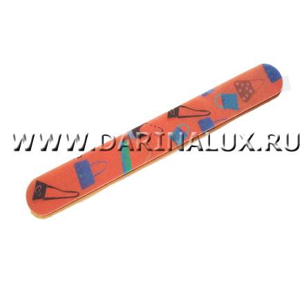 Пилка-файл для натуральных ногтей JessNail цветная (КРАСНАЯ С СУМКАМИ) 240/240 фото 1