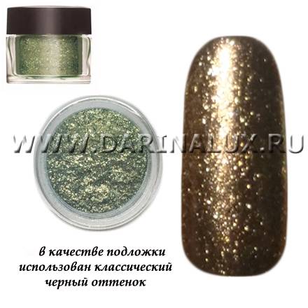 Пигмент, втирка  CND Emerald Mirage, 5,07 г фото 1