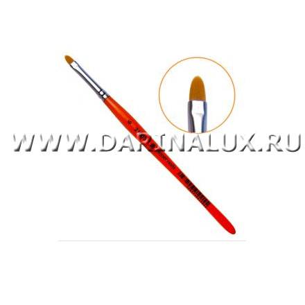 Кисть Planet Nails гелевая овальная из синтетического волоса № 6 фото 10