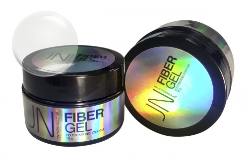 Однофазный гель со стекловолокном JessNail Fiber gel № 01, 15 г фото 1