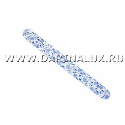 Пилка файл для натуральных ногтей JessNail голубой орнамент №1, 240/240 фото 1
