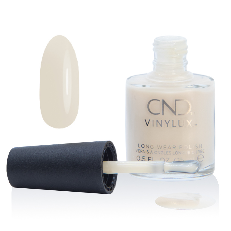 Недельный лак для ногтей CND Vinylux 392 White Button Down, 15 мл фото 2