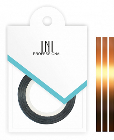 Нить (фольга) на клеевой основе для дизайна ногтей TNL Professional, медь фото 1