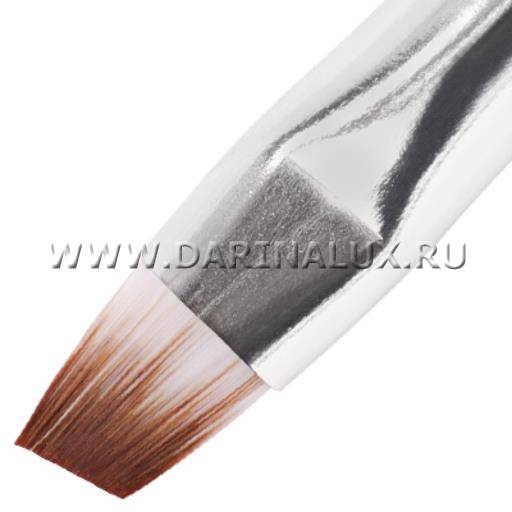 Кисть скошенная для геля искусственный ворс Irisk Professional в тубе No 4 (К210-14) фото 10