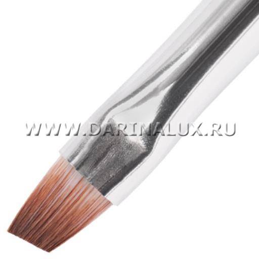 Кисть скошенная для геля искусственный ворс Irisk Professional в тубе No 3 (К210-13) фото 10